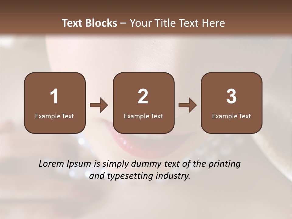 Beads Bright Make Up PowerPoint Template