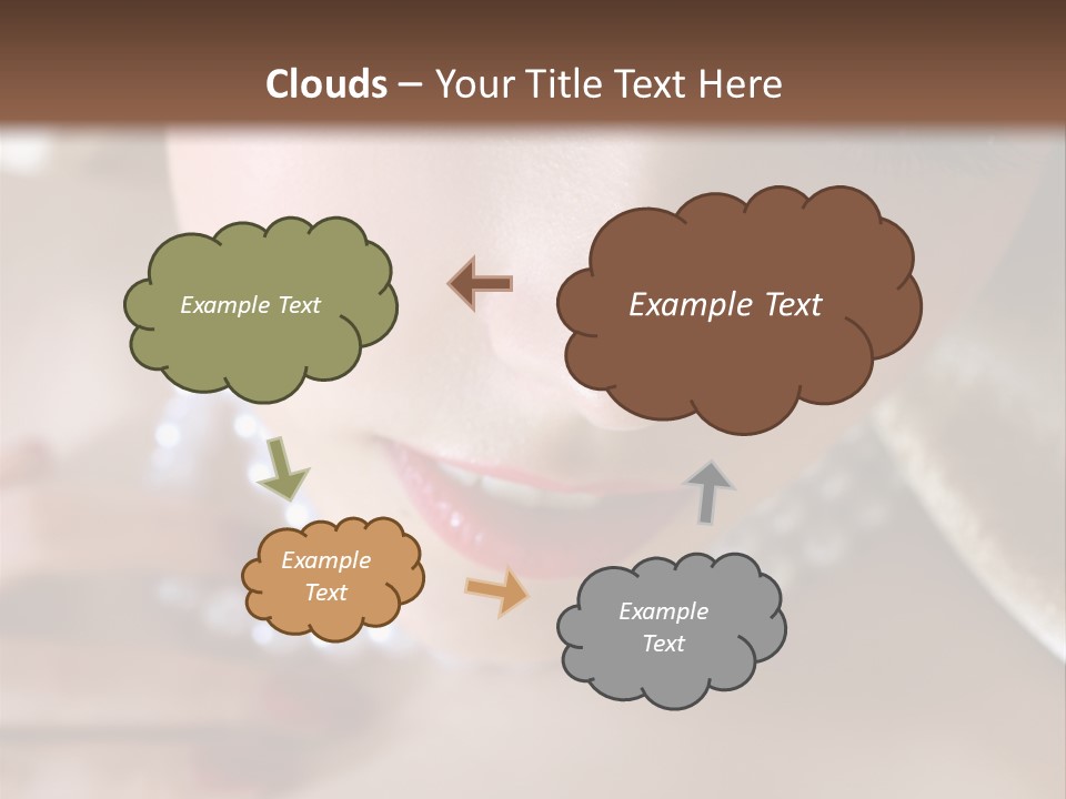 Beads Bright Make Up PowerPoint Template