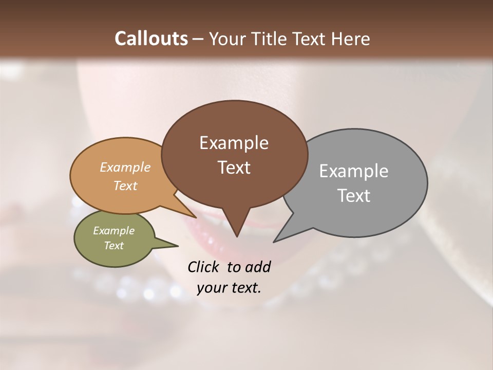 Beads Bright Make Up PowerPoint Template