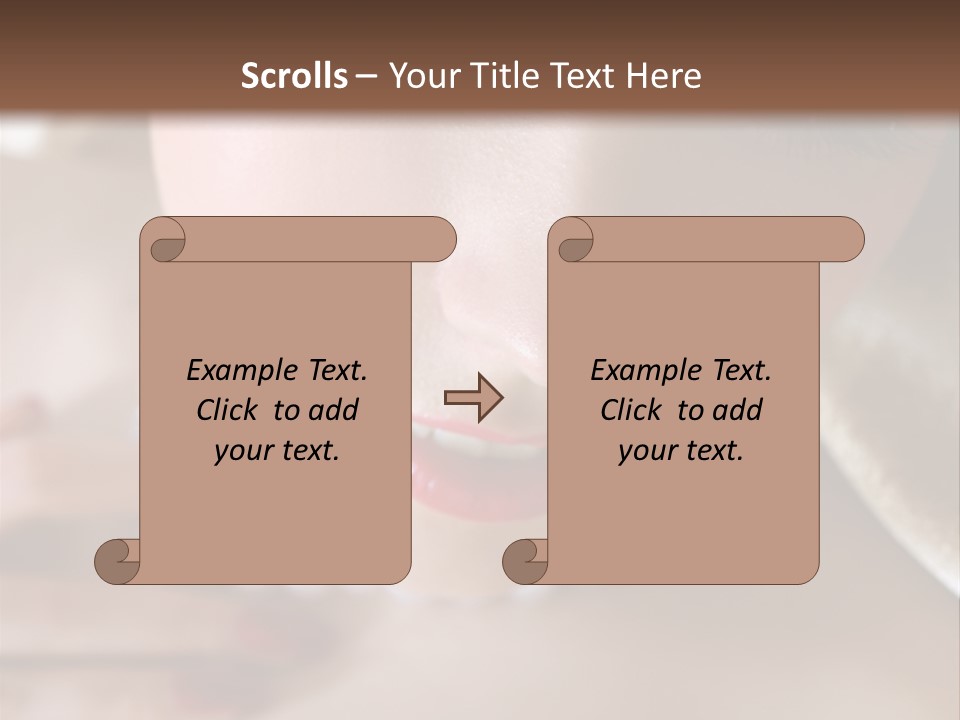 Beads Bright Make Up PowerPoint Template