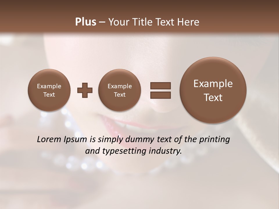 Beads Bright Make Up PowerPoint Template