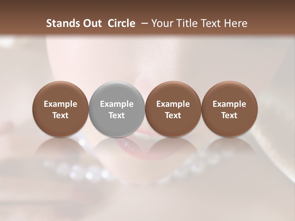 Beads Bright Make Up PowerPoint Template