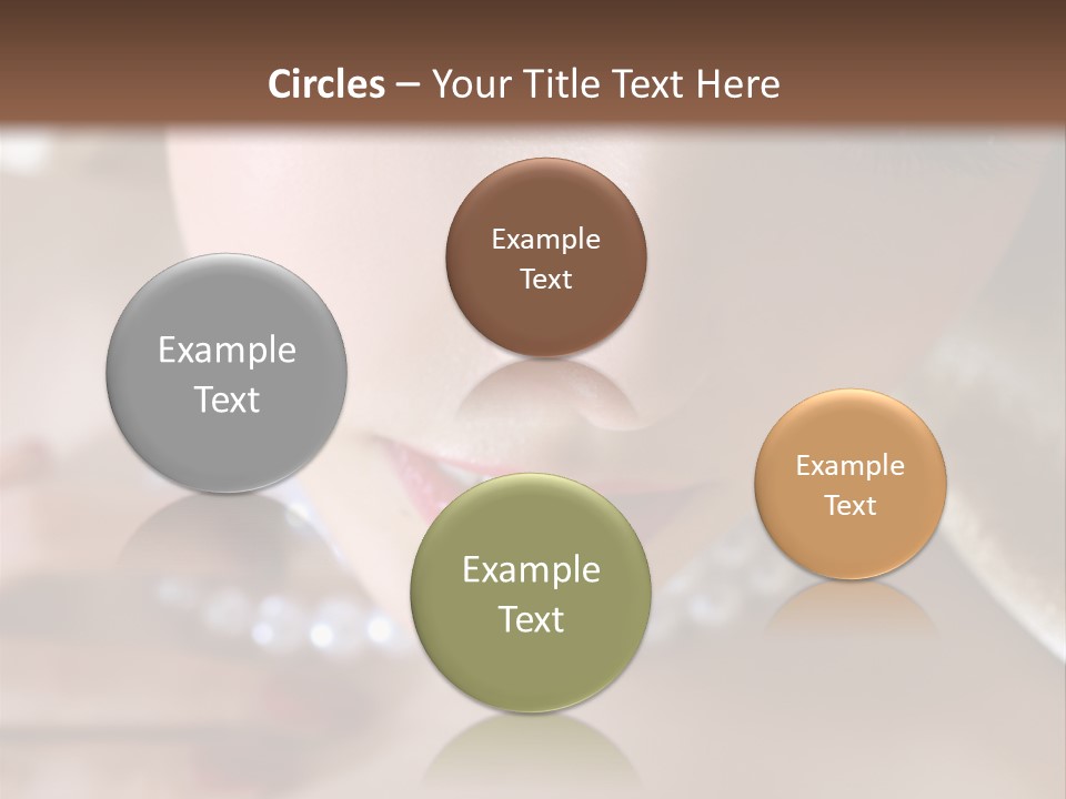 Beads Bright Make Up PowerPoint Template