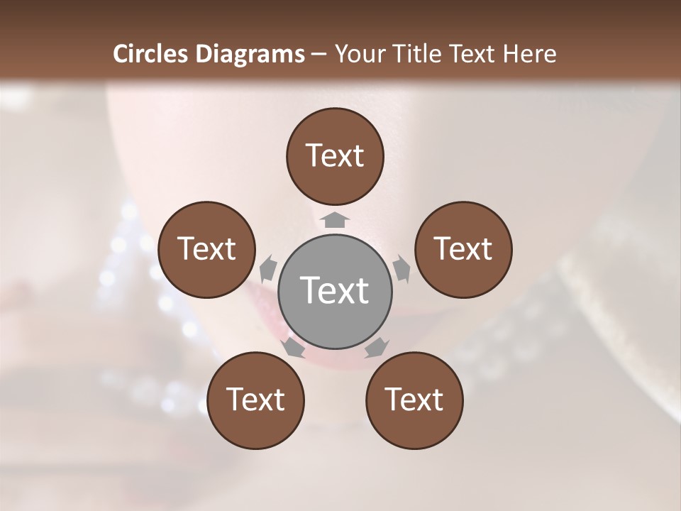 Beads Bright Make Up PowerPoint Template