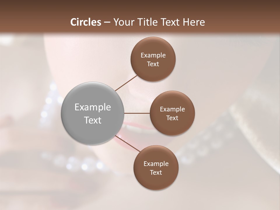 Beads Bright Make Up PowerPoint Template