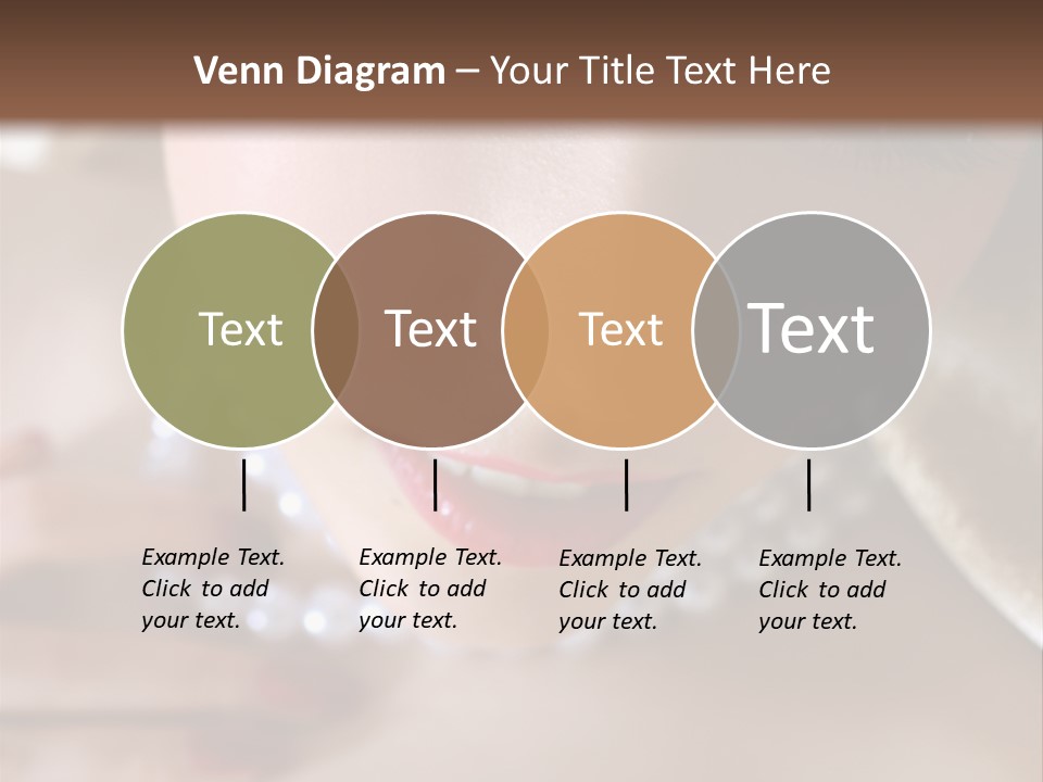 Beads Bright Make Up PowerPoint Template