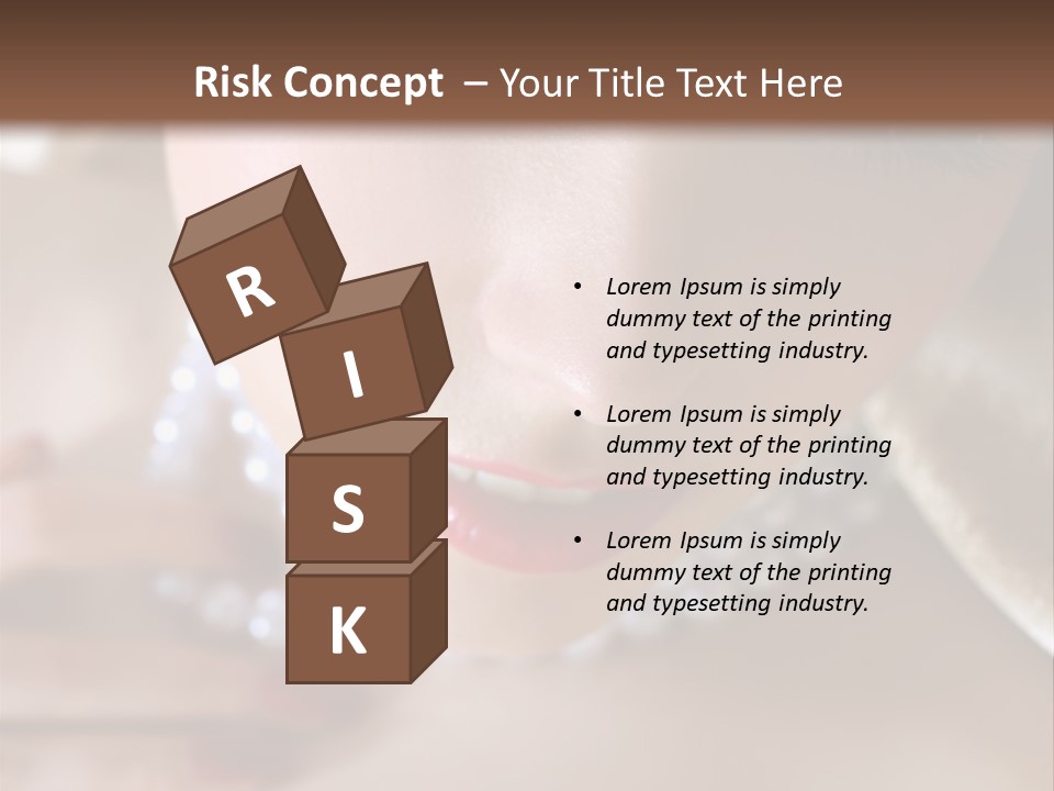 Beads Bright Make Up PowerPoint Template