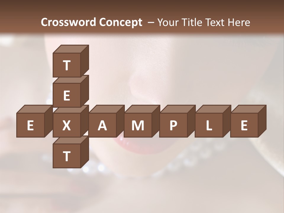 Beads Bright Make Up PowerPoint Template