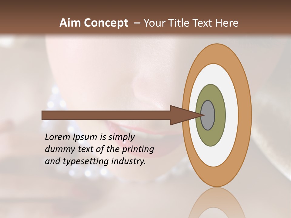 Beads Bright Make Up PowerPoint Template