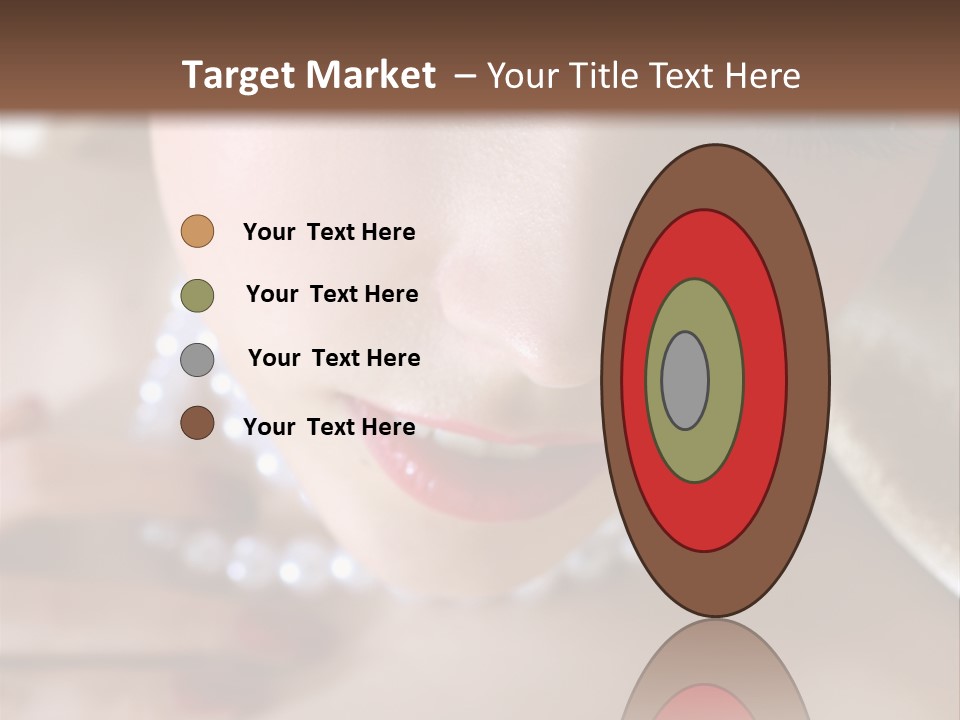 Beads Bright Make Up PowerPoint Template