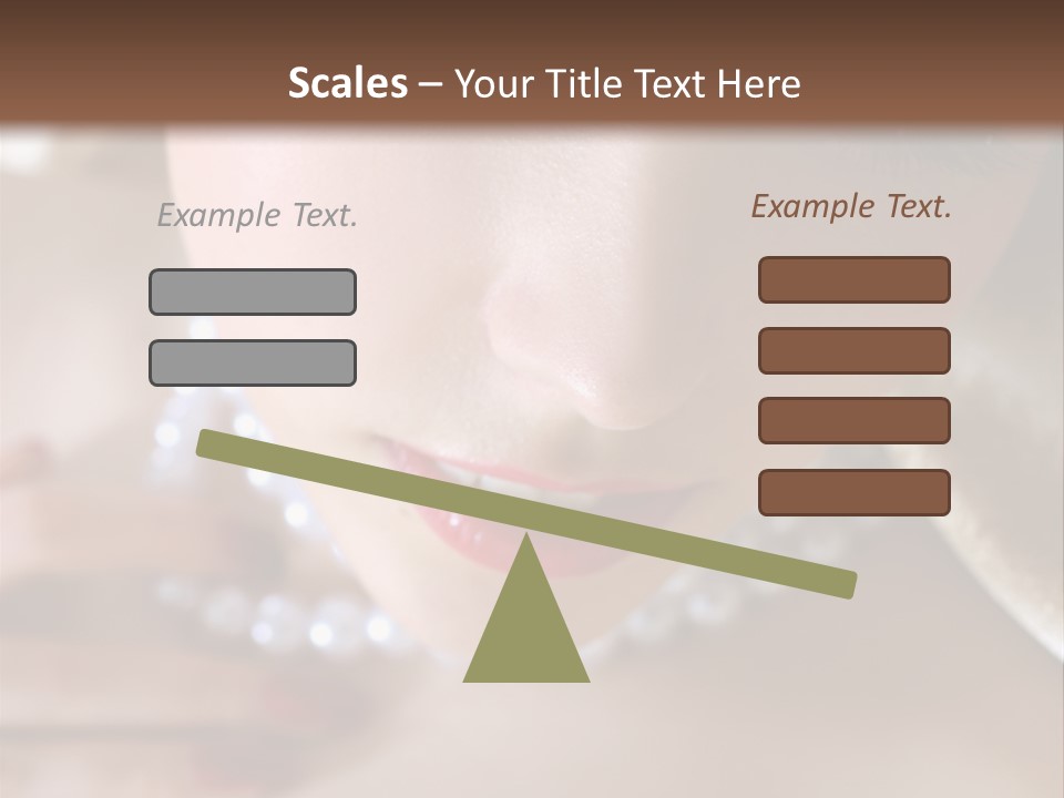 Beads Bright Make Up PowerPoint Template