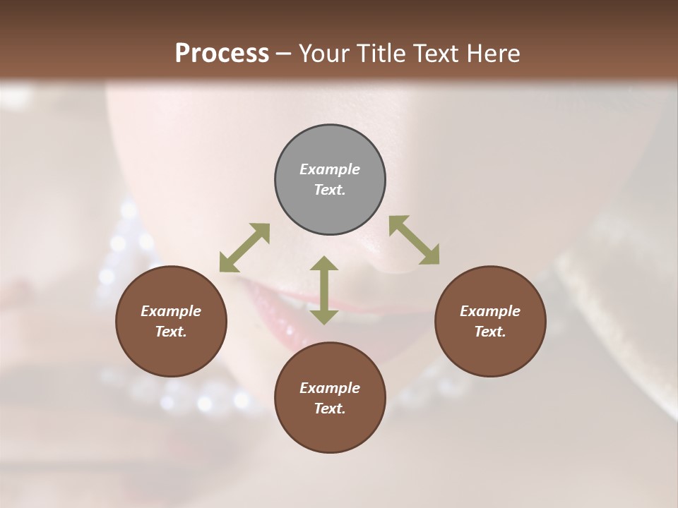 Beads Bright Make Up PowerPoint Template