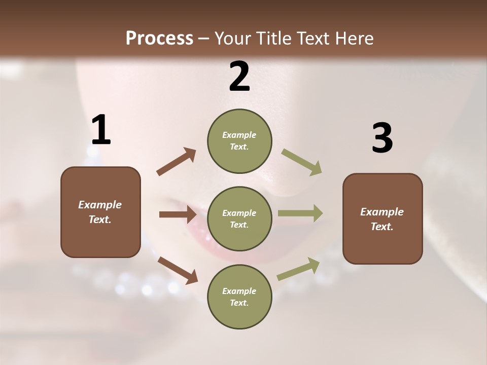 Beads Bright Make Up PowerPoint Template