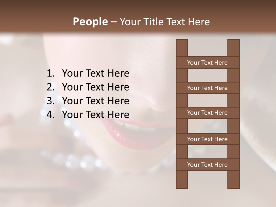 Beads Bright Make Up PowerPoint Template