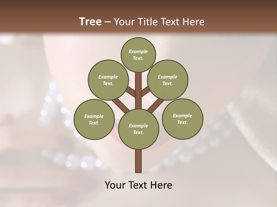 Beads Bright Make Up PowerPoint Template