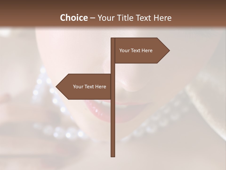 Beads Bright Make Up PowerPoint Template