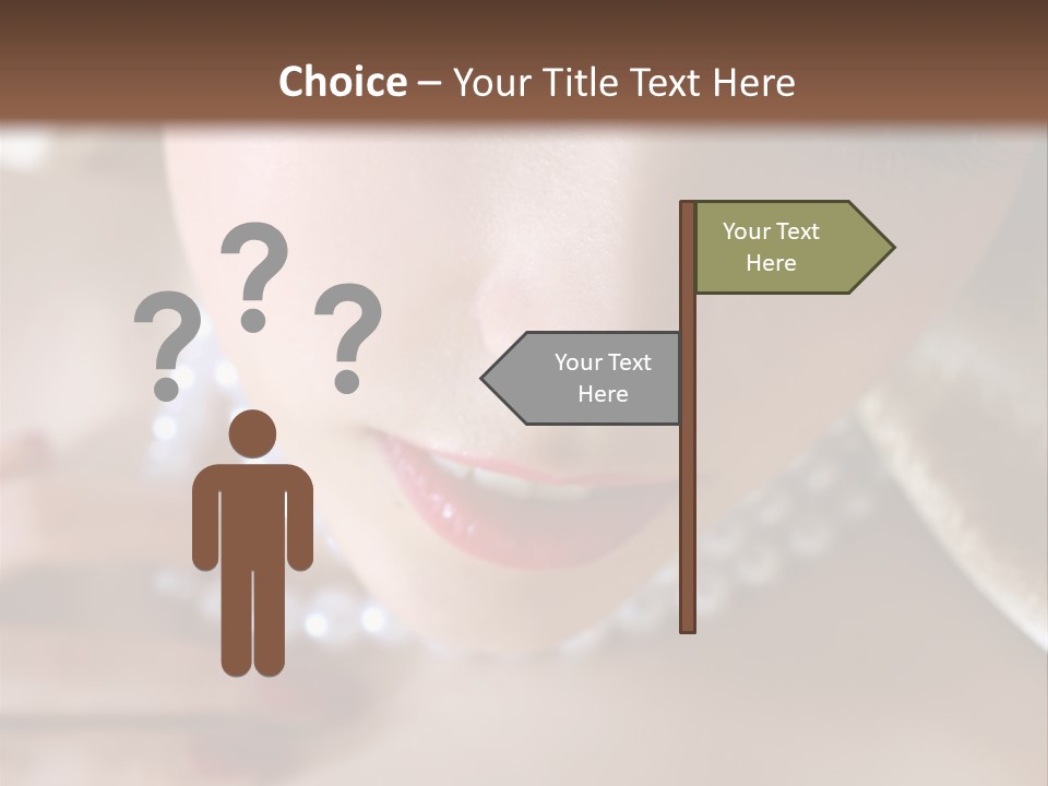 Beads Bright Make Up PowerPoint Template