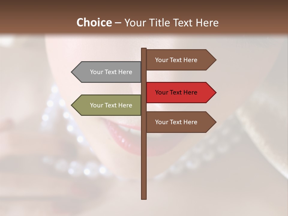 Beads Bright Make Up PowerPoint Template