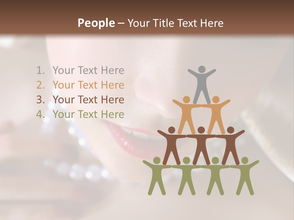 Beads Bright Make Up PowerPoint Template