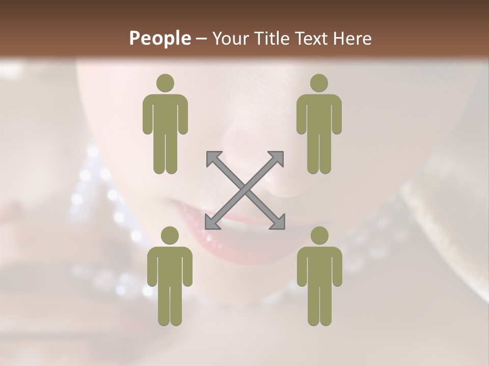 Beads Bright Make Up PowerPoint Template