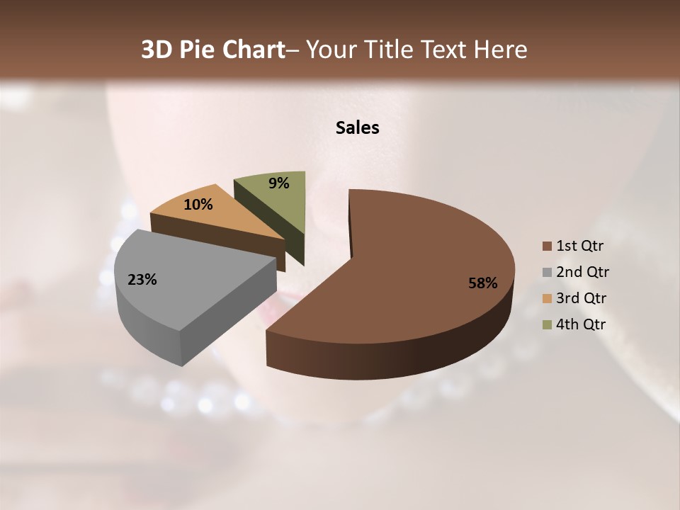 Beads Bright Make Up PowerPoint Template