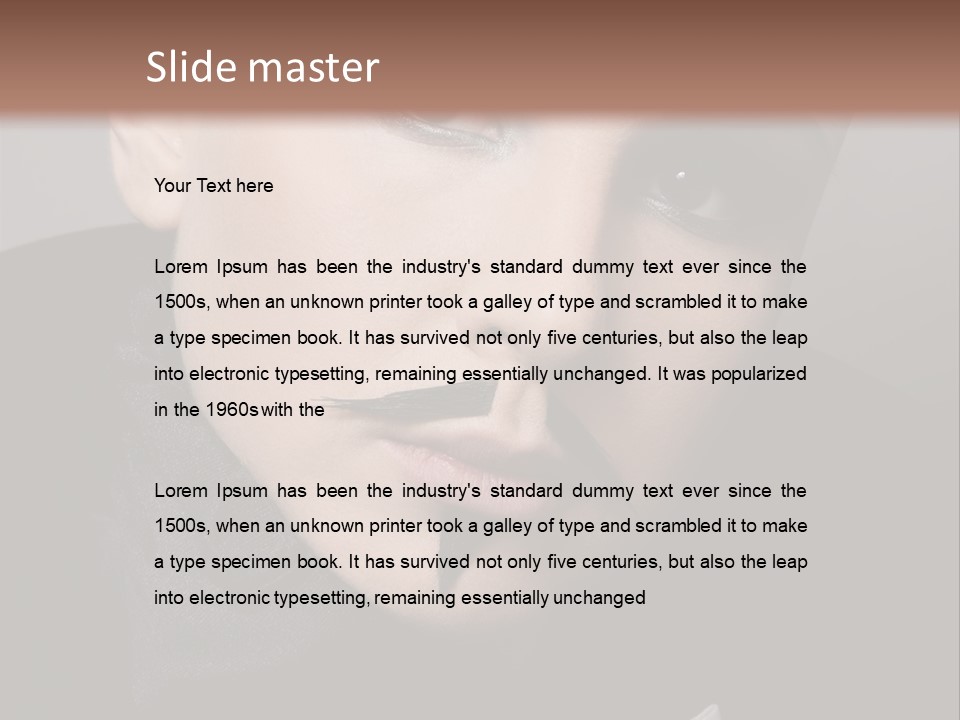 Skinhead Girl PowerPoint Template