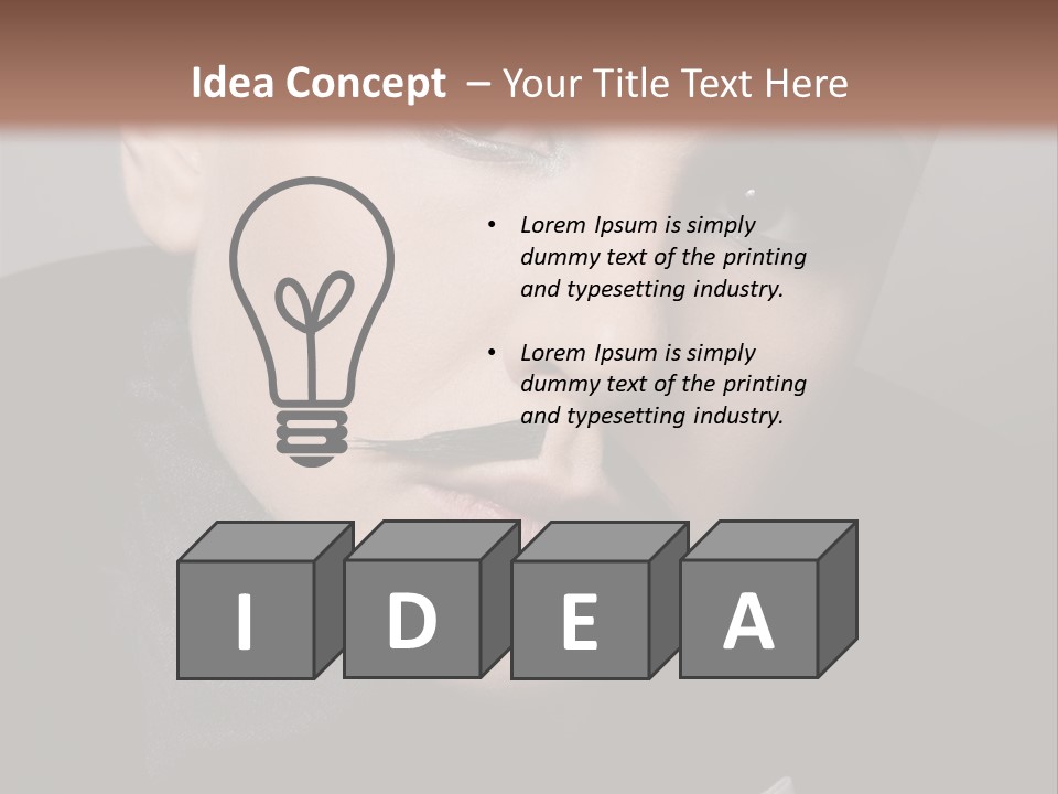 Skinhead Girl PowerPoint Template