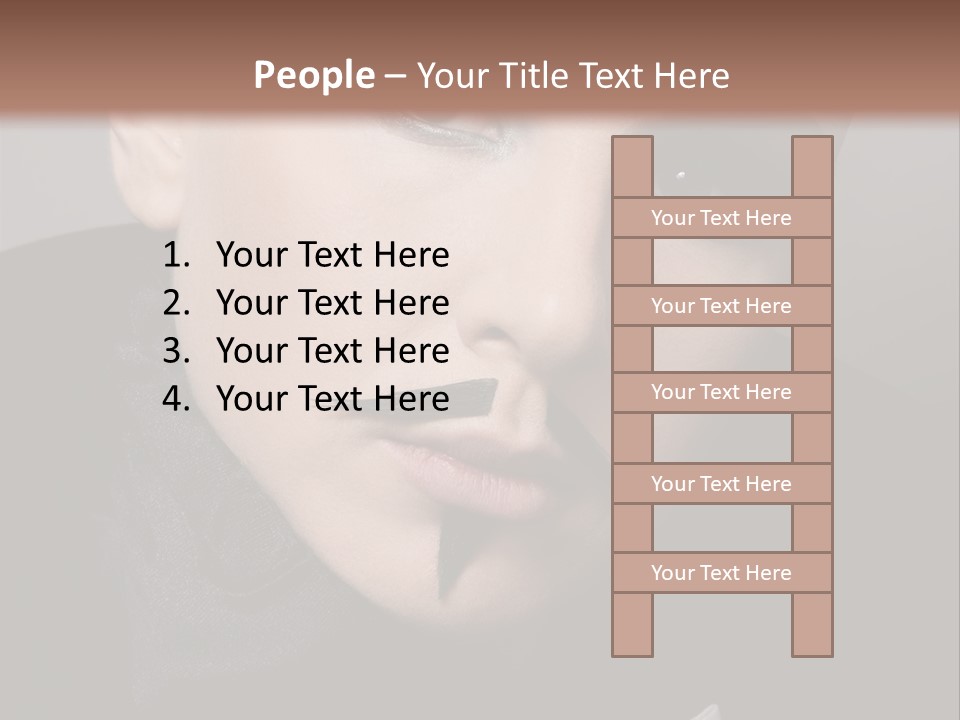 Skinhead Girl PowerPoint Template