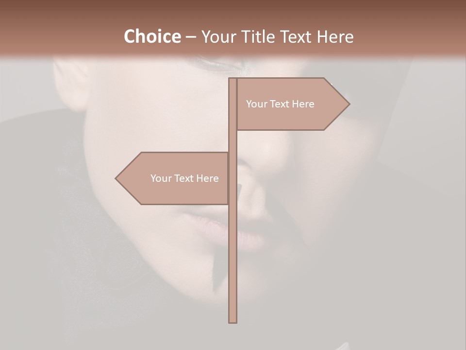 Skinhead Girl PowerPoint Template