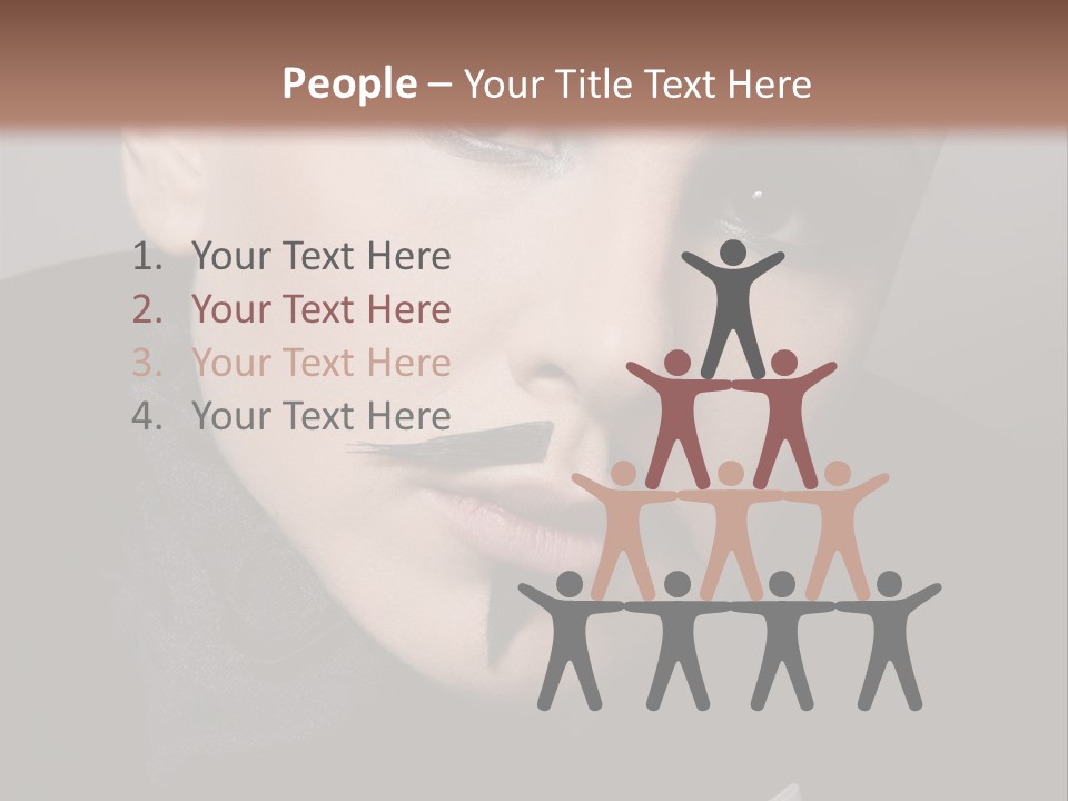 Skinhead Girl PowerPoint Template