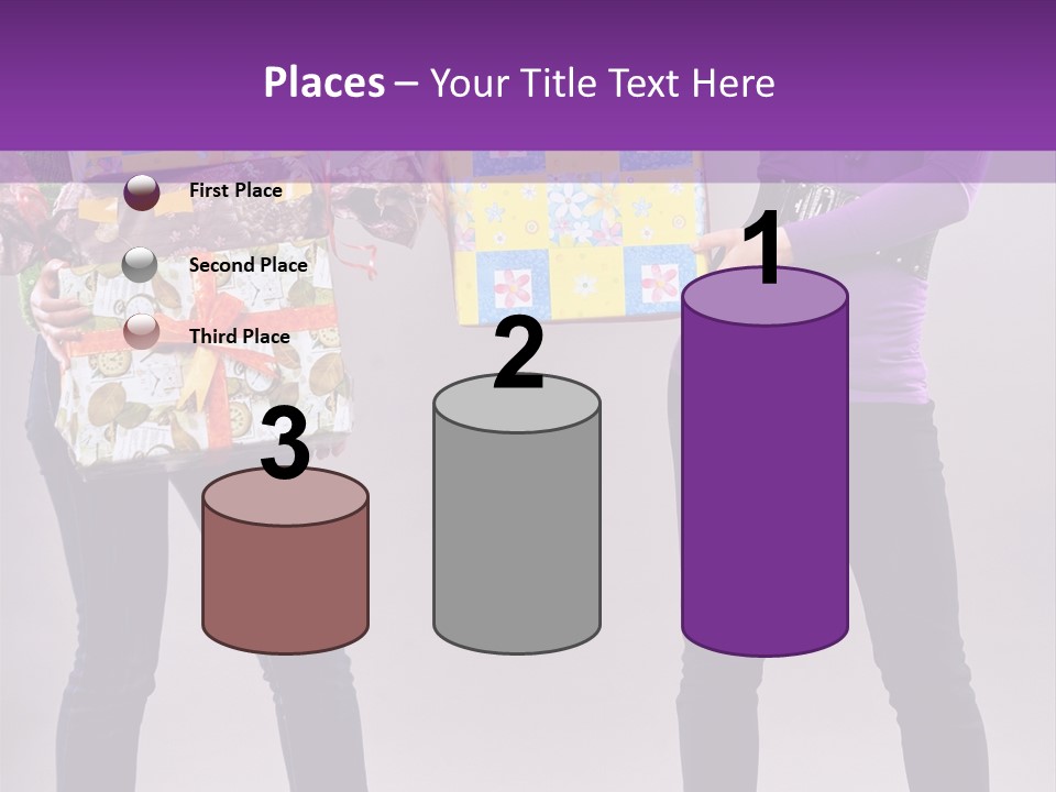 Brunette Congratulation Joyful PowerPoint Template