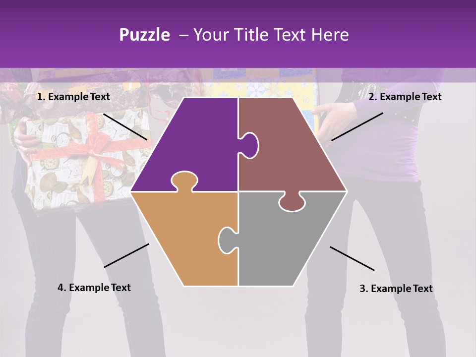 Brunette Congratulation Joyful PowerPoint Template