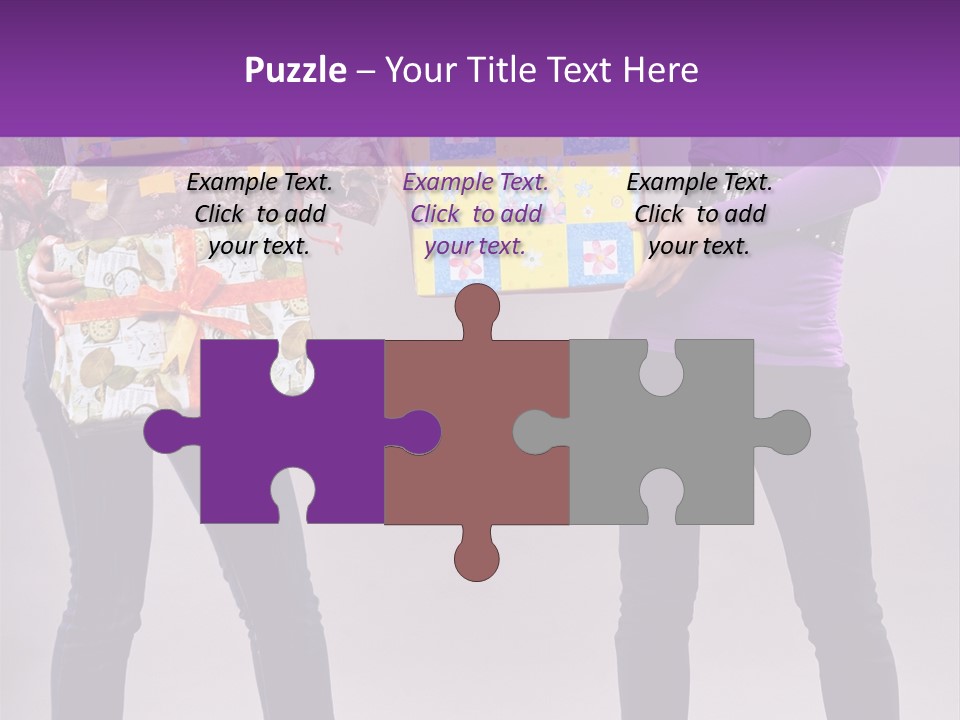 Brunette Congratulation Joyful PowerPoint Template