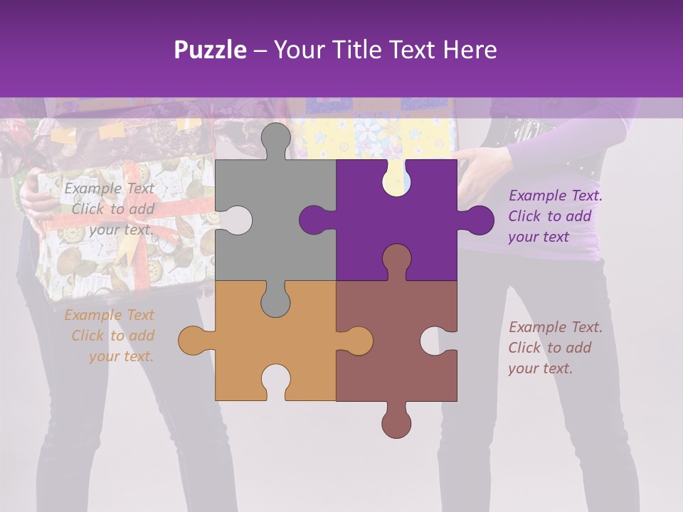 Brunette Congratulation Joyful PowerPoint Template