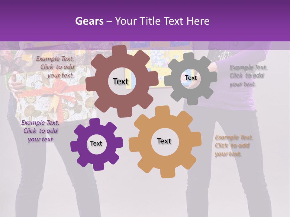 Brunette Congratulation Joyful PowerPoint Template