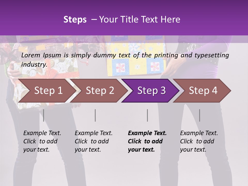 Brunette Congratulation Joyful PowerPoint Template