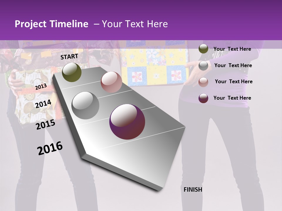 Brunette Congratulation Joyful PowerPoint Template