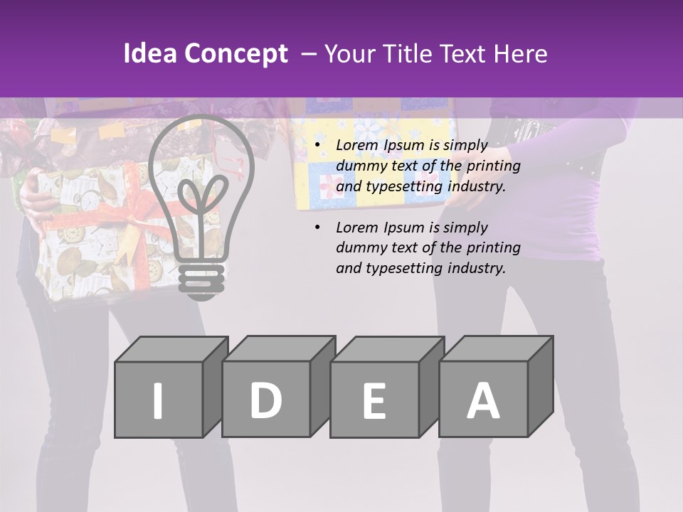 Brunette Congratulation Joyful PowerPoint Template