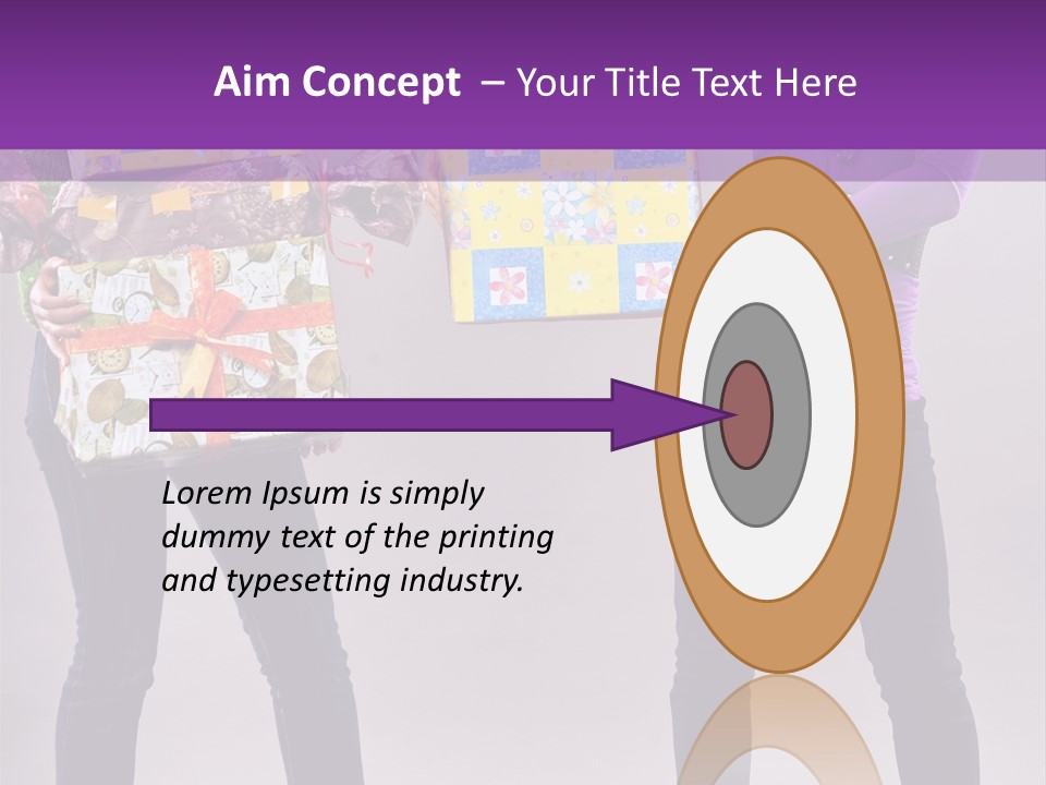 Brunette Congratulation Joyful PowerPoint Template