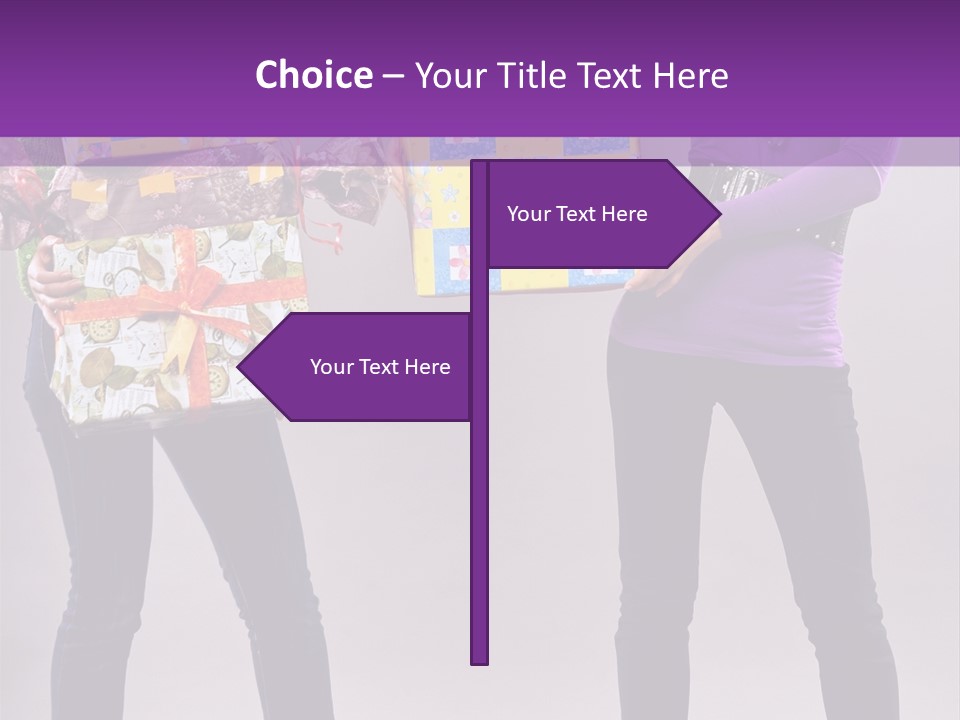 Brunette Congratulation Joyful PowerPoint Template