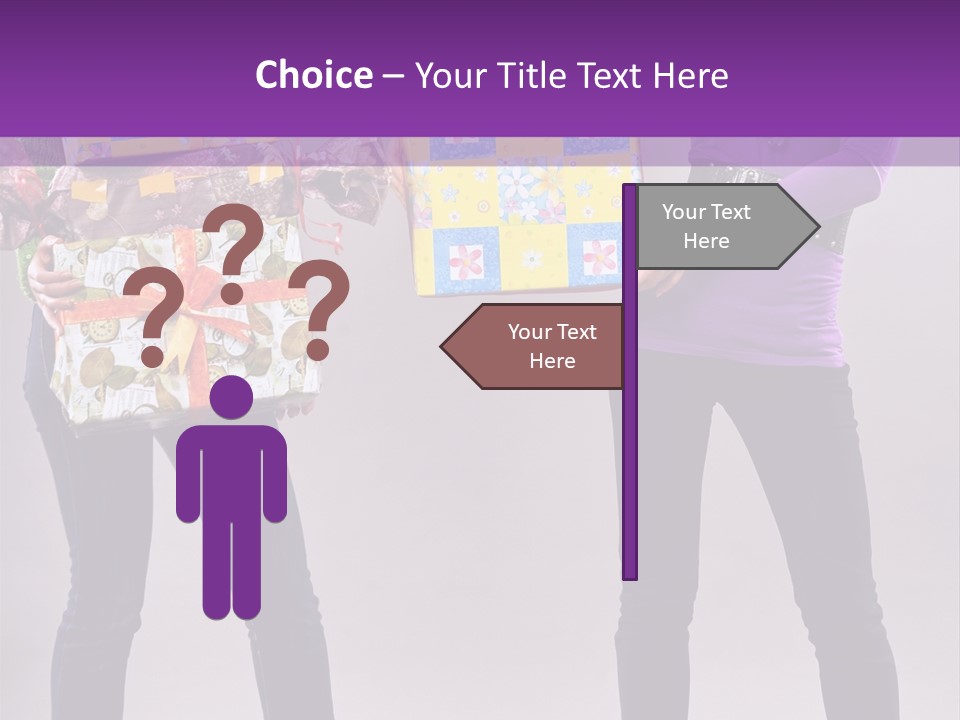 Brunette Congratulation Joyful PowerPoint Template