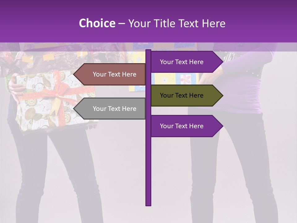 Brunette Congratulation Joyful PowerPoint Template