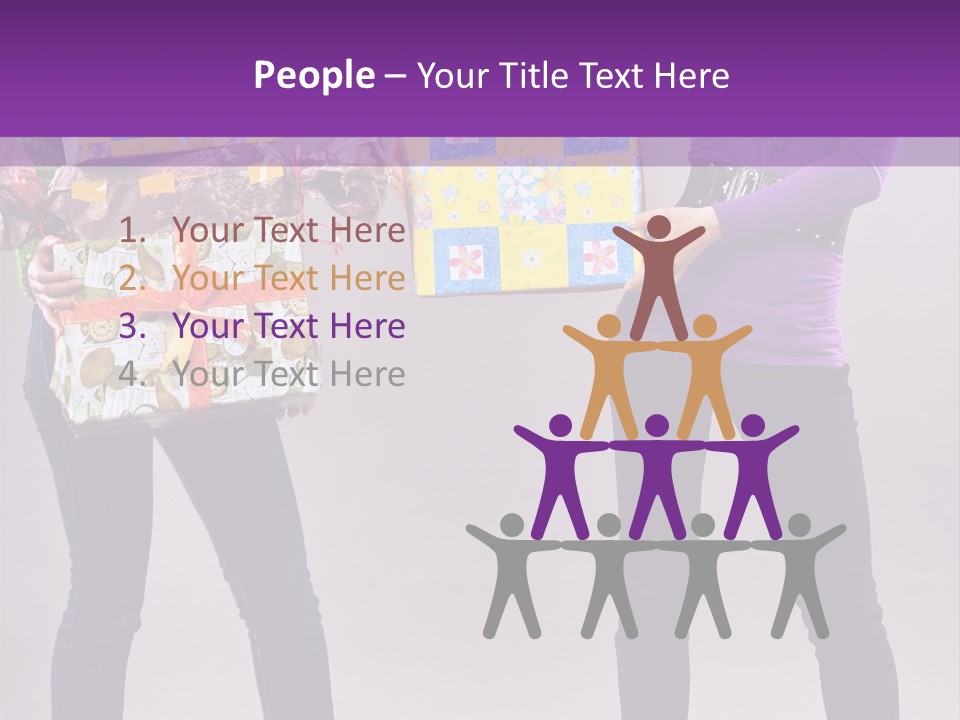 Brunette Congratulation Joyful PowerPoint Template