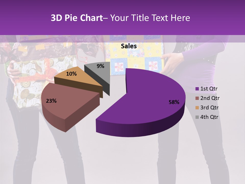 Brunette Congratulation Joyful PowerPoint Template