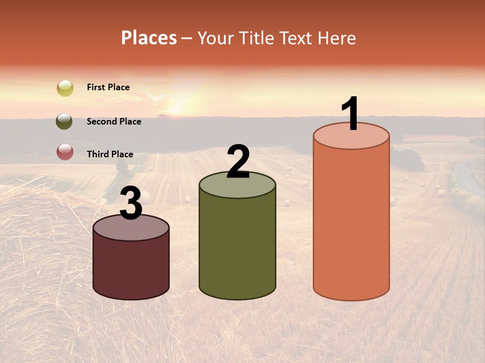 Straw Field PowerPoint Template
