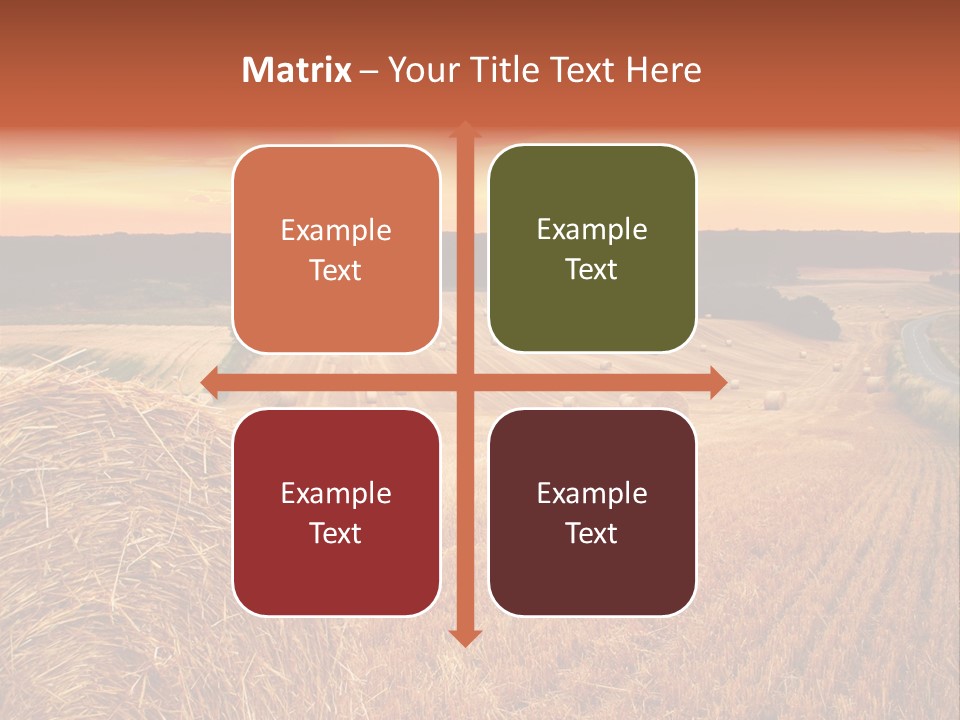 Straw Field PowerPoint Template