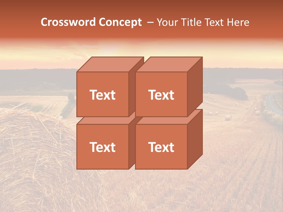 Straw Field PowerPoint Template