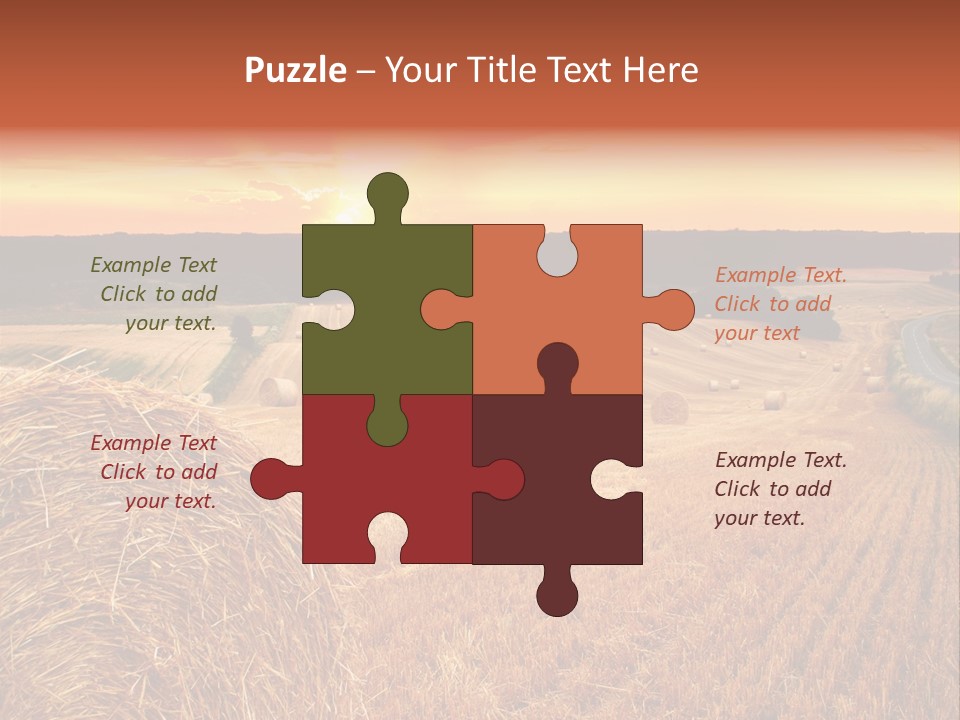 Straw Field PowerPoint Template