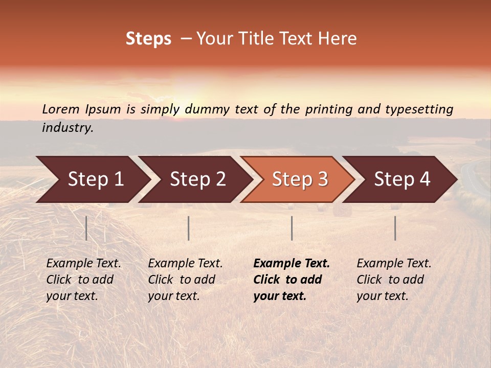 Straw Field PowerPoint Template