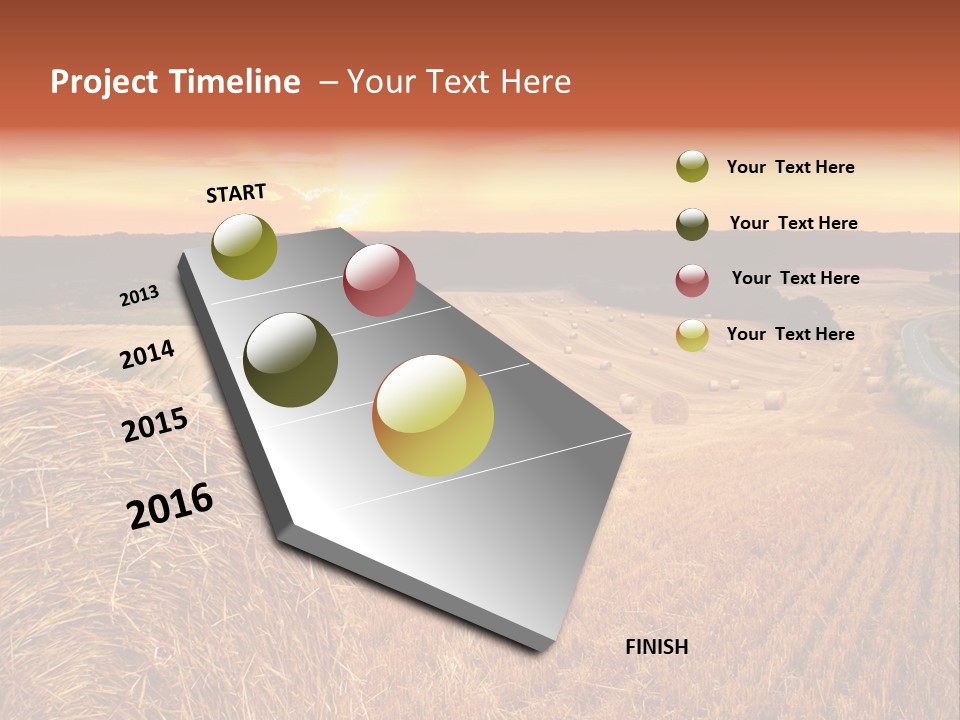 Straw Field PowerPoint Template
